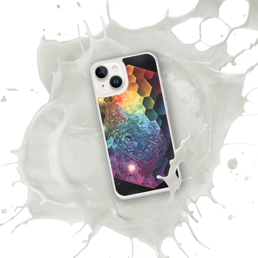 Rainbow Astral Night Tessellation iPhone Case - Eclectic-Visions