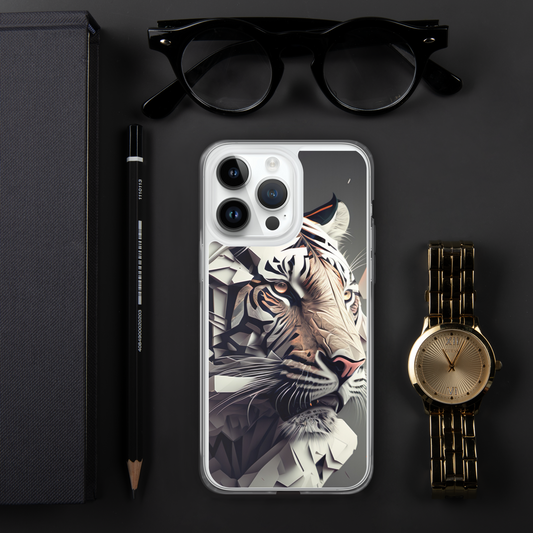Fractal Tiger iPhone Case - Eclectic-Visions