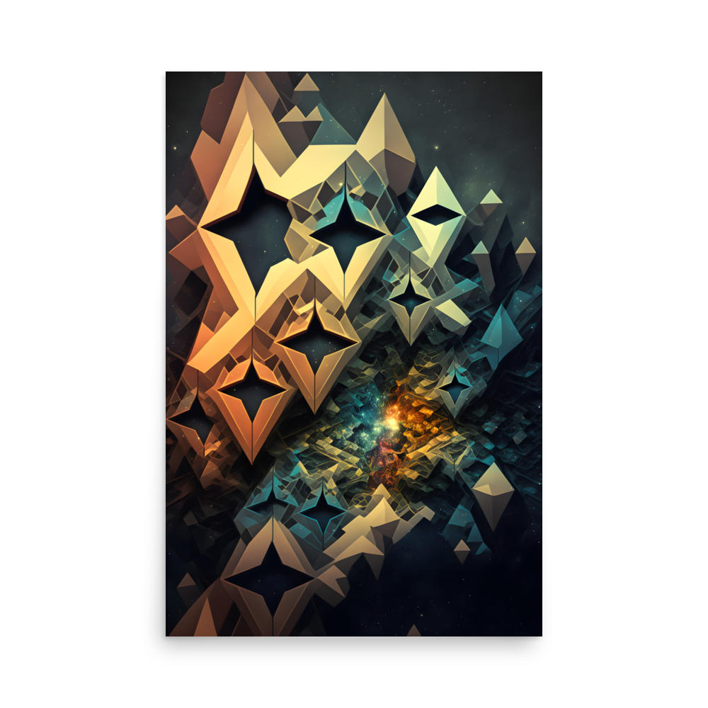 Abstract Tessellation Semi-Glossy Paper poster - Eclectic-Visions