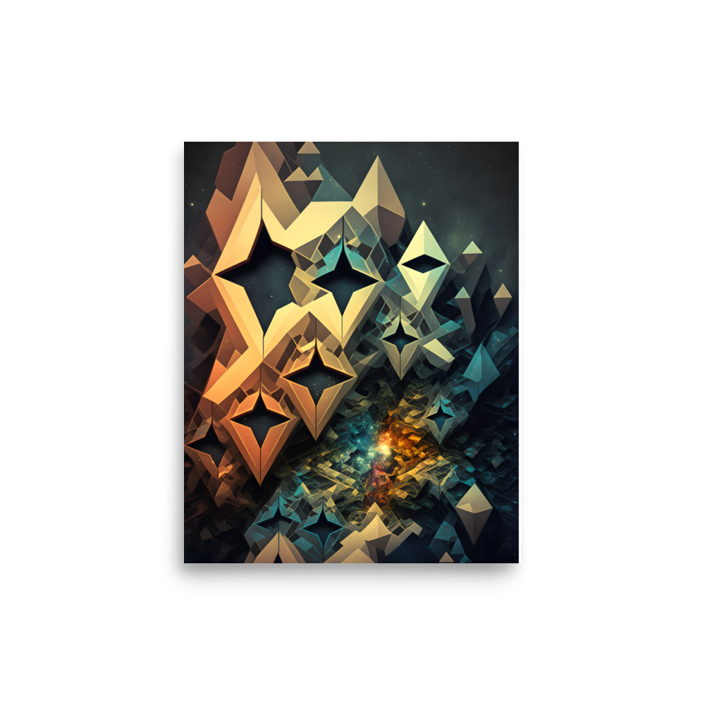 Abstract Tessellation Semi-Glossy Paper poster - Eclectic-Visions