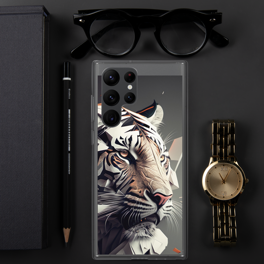 Fractal tiger Samsung Phone Case - Eclectic-Visions