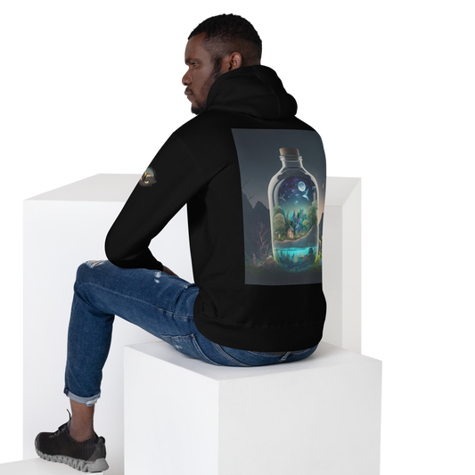 Biome in a bottle, Coastal Woods in the Summer Unisex Hoodie - Eclectic-Visions