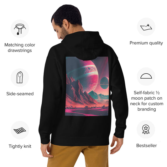 Red Planet Desert Unisex Hoodie - Eclectic-Visions