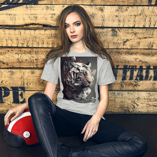 Fractal Tiger Unisex t-shirt - Eclectic-Visions
