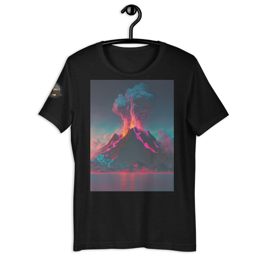 Volcanic Island (Synthwave) Unisex T-Shirt - Eclectic-Visions